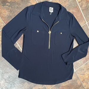 Anne Klein Zipper Blouse